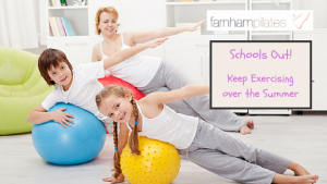 Exercise with kids in the summer holidays