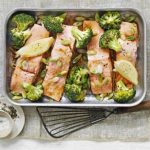 This week’s healthy recipe – Oriental salmon and broccoli traybake